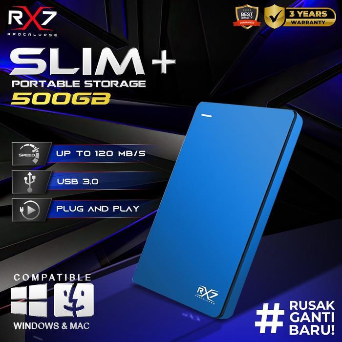 HDD EXTERNAL BACKUP SLIM+ RX7 500GB / HDD EXPANSION SLIM+ RX7 500GB - BLUE