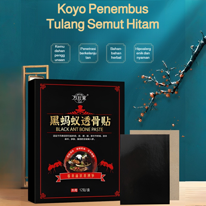 Redakan Nyeri Cepat dan Alami  Plester Terapi Bahu Leher dengan Ekstrak Semut Hitam / Plester Nyeri 