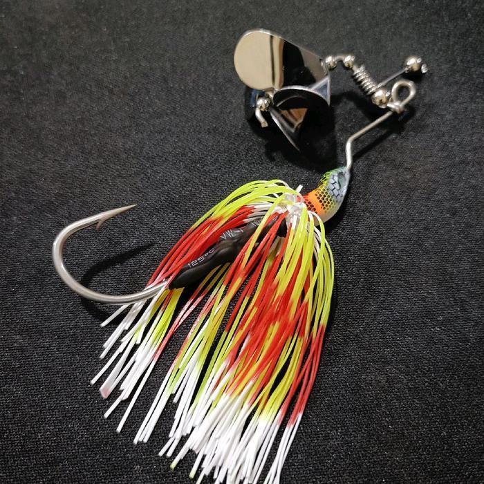 Promo SLASH BAIT PROPELER 20 gram DTX LURE UMPAN CASTING TOMAN dengan Desain Warna Merah Hijau dan M