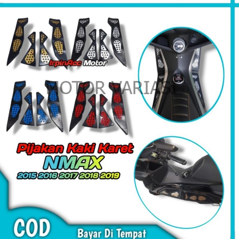 Karpet Pijakan kaki karet Gokem Yamaha Nmax 2019 Pijakan kaki Karet