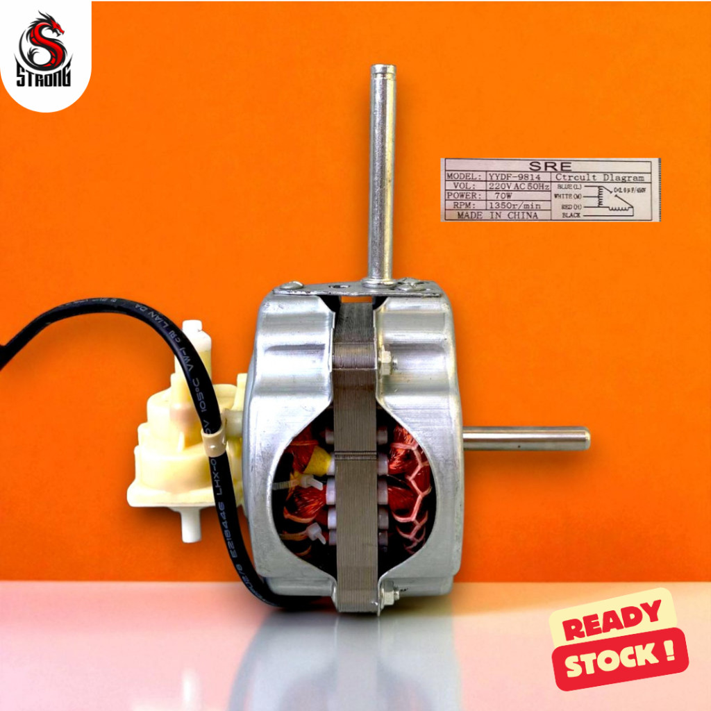 READY STRONG Dinamo / Motor Kipas 1851 Baling-Baling Besi Body 9814 - Mesin Kipas Angin BESAR