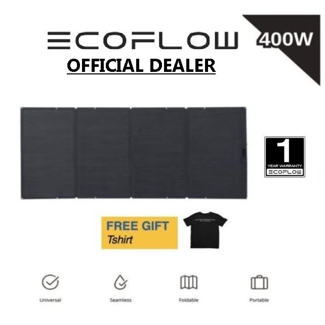 ECOFLOW SOLAR PANEL PORTABLE 400W PANEL FOLDABLEgavtech