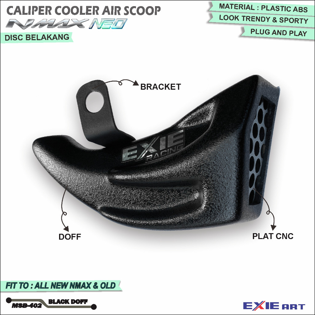 NEW Caliper Cooler Belakang Nmax NEO / Neo S -  Air Scoop Yamaha Nmax New
