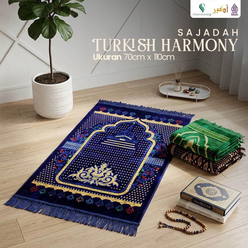 Sajadah Dewasa Tebal | Turkish Harmony | Uk. 70x110 | Model Terbaru | Gift |Turkiye | Turkey | Istan