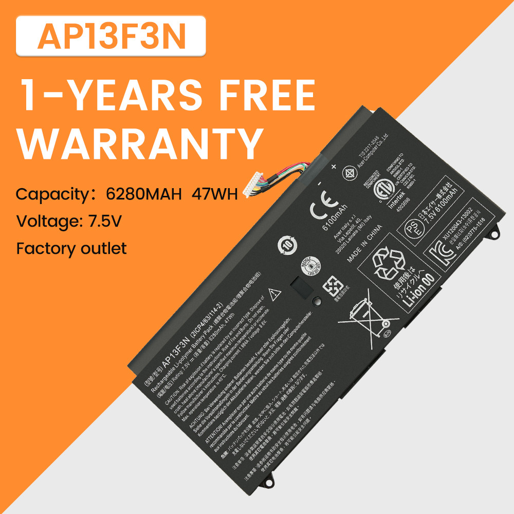 AP13F3N 2ICP4/63/114-2 Laptop Battery For Acer Aspire S7-392 S7-392-9890 S7-391-6822 Ultrabook 7.5V 