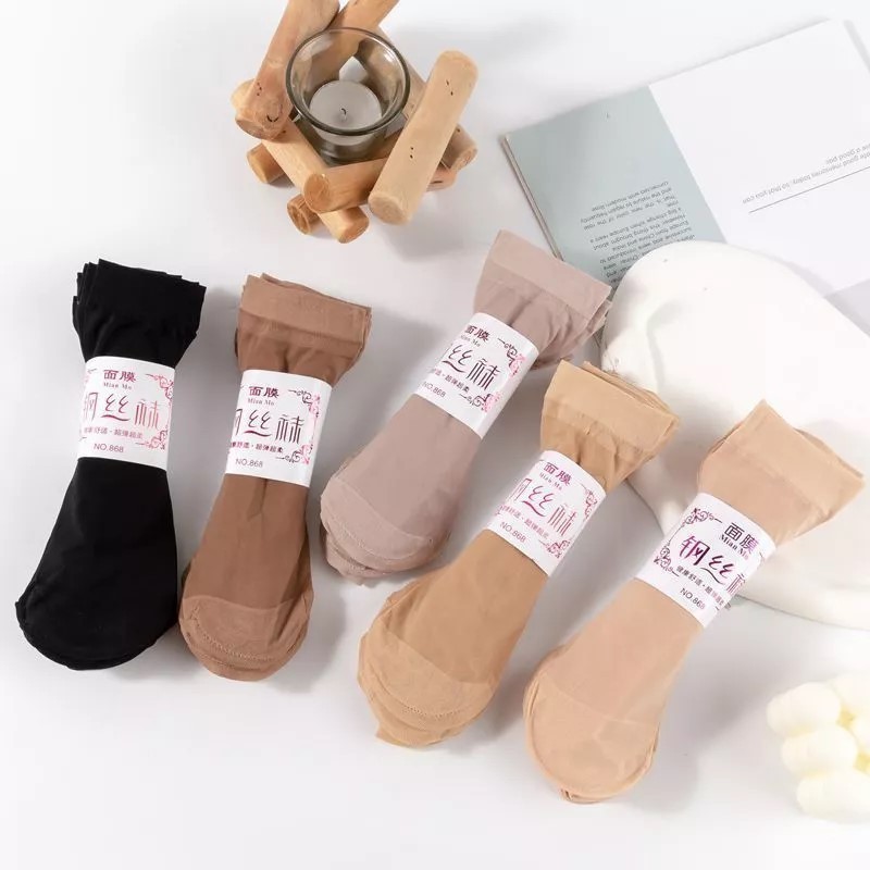 Kaos Kaki Pendek Transparan Wanita Kaus Kaki Pendek Wanita / Kaos Kaki Pendek Short Socks Motif Tran
