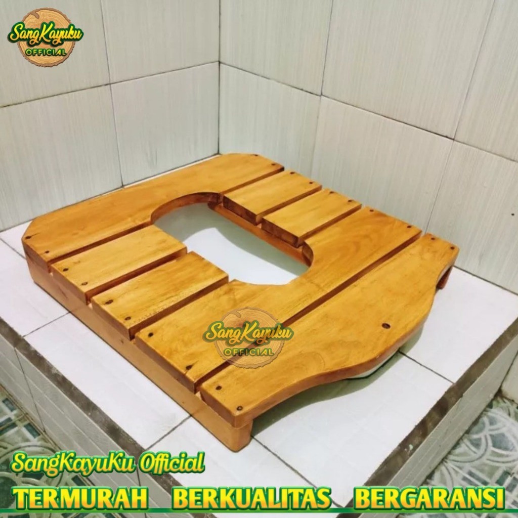Termurah Papan wc papan toilet jongkok anak dudukan wc anak papan kloset palet kayu mahoni