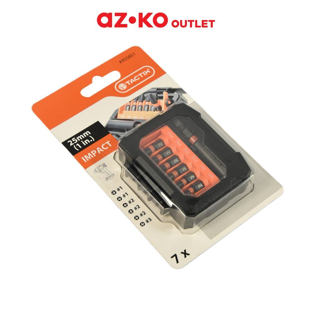 Tactix Set 7 Pcs Mata Obeng Ketok 25 Mm Screwdriver Bit Alat Perkakas Peralatan Oto Home Tools Perle