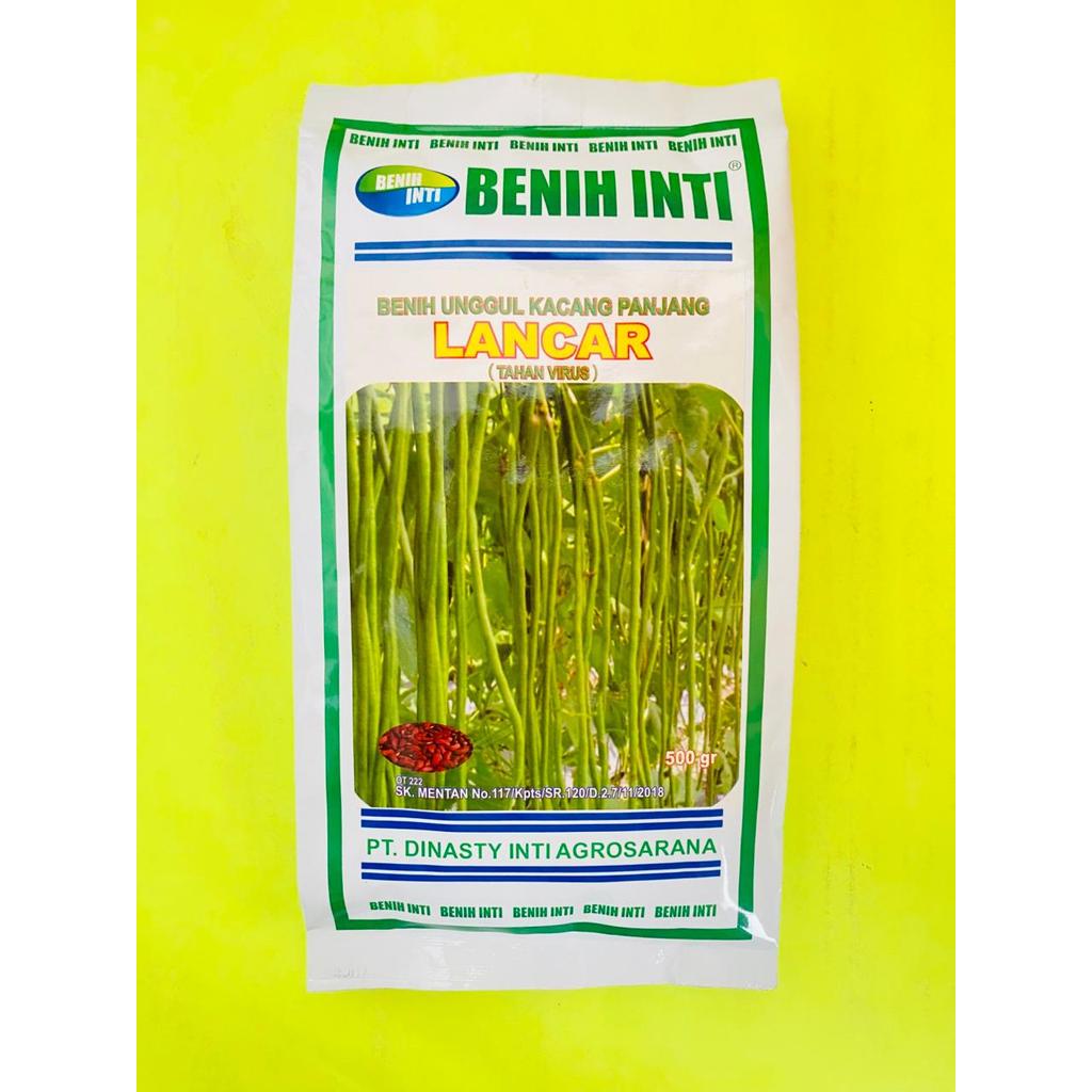 Benih unggul kacang panjang LANCAR tahan serangan virus isi 500gr dari BENIH INTI