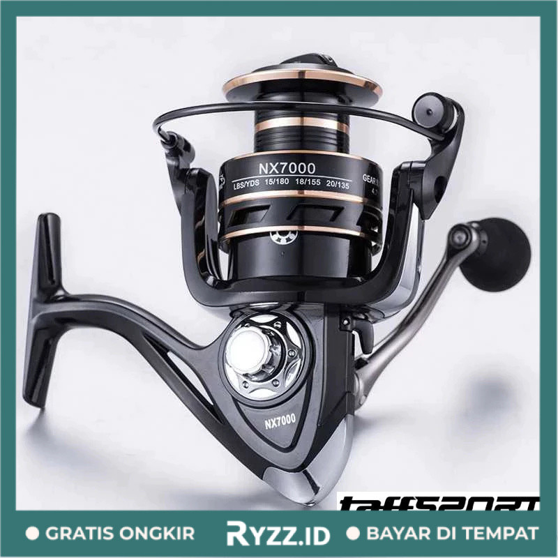 PROMO TaffSPORT Reel Pancing Gold Sharking NX Series NX2000 NX4000 NX6000 Rel Real Rol Ril Gulungan 