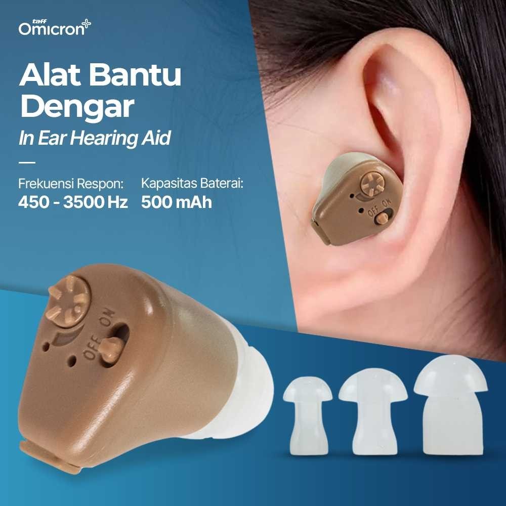 TaffOmicron Alat Bantu Dengar In Ear Hearing Aid - K-88U Tunarungu Tuli Tuna Rungu Budeg Lansia Untu