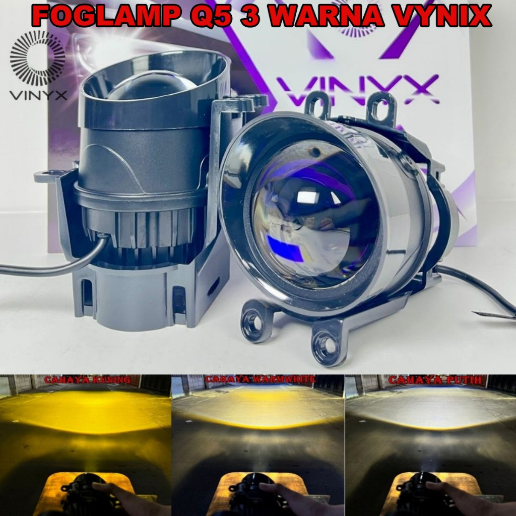 Foglamp Biled Projector 3 inch Q5 Vinyx Semi laser VINYX Q5 Double Laser + DEVIL EYE RGB BLUETOOTH a