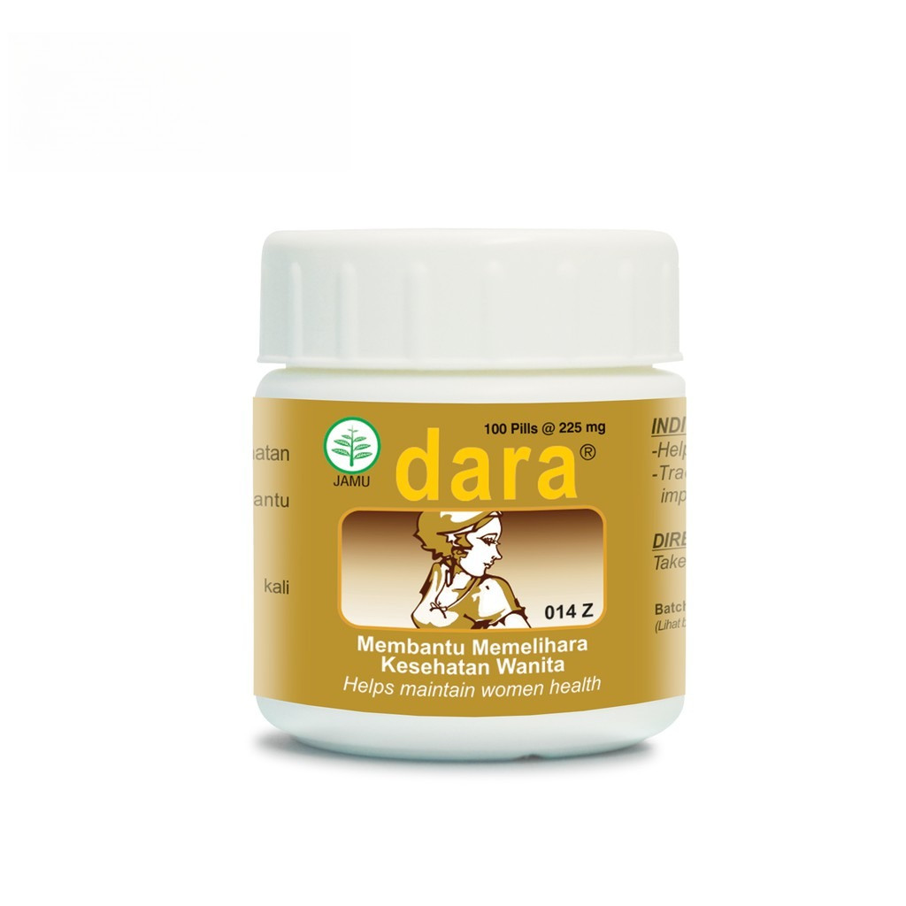 DARA 100 PIL Obat Kesehatan Payudara Herbal Alami Pengencang Payudara Wanita Suplemen Perawatan Payu