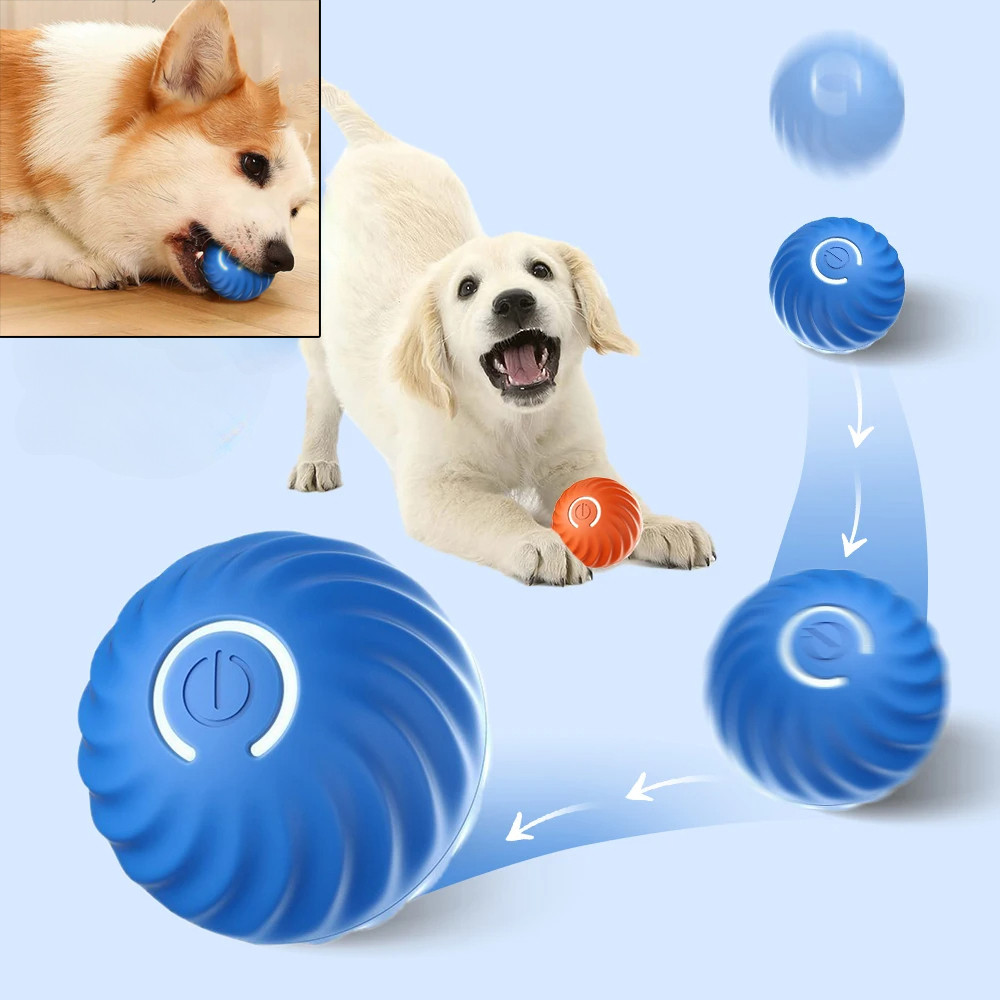 Dog Toy Ball Automatic Moving Bouncing Rolling Ball USB Smart puppy Interactive Dog ew Toy Ball