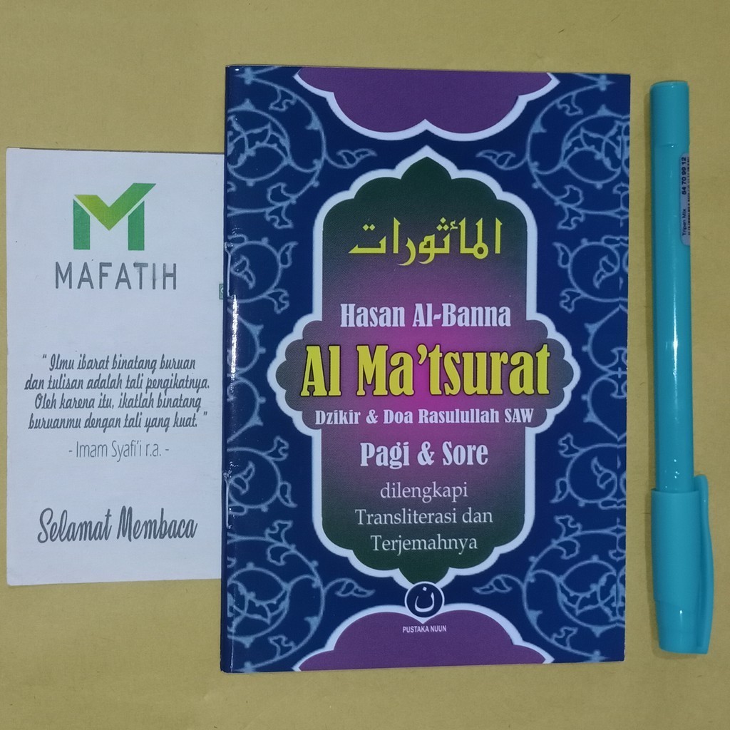 SMG Buku Kitab AL-MA'TSURAT A6 Latin & Terjemah - Pustaka Nuun - Dzikir & Doa Rasulullah SAW Zikir W