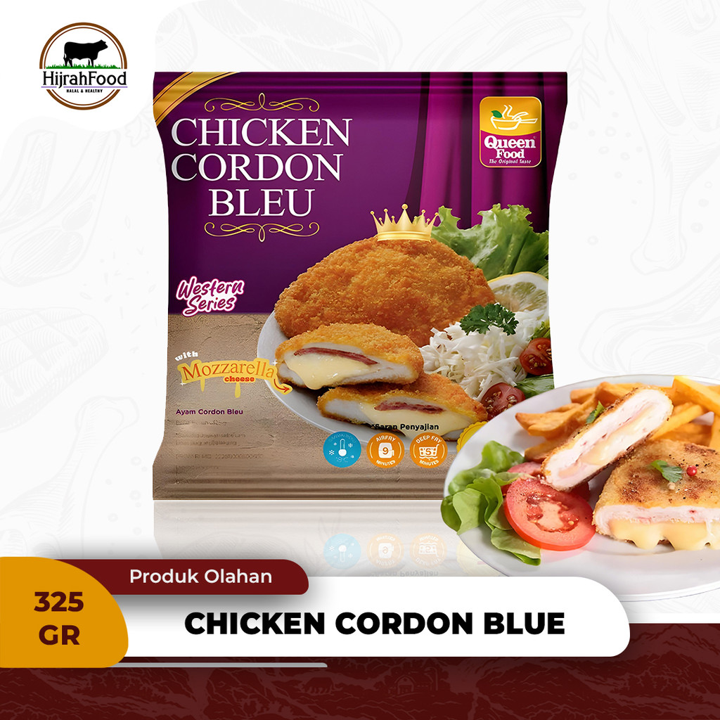 Queen Food Chicken Cordon Bleu | Ayam Isi Keju Mozzarella Smoked Beef