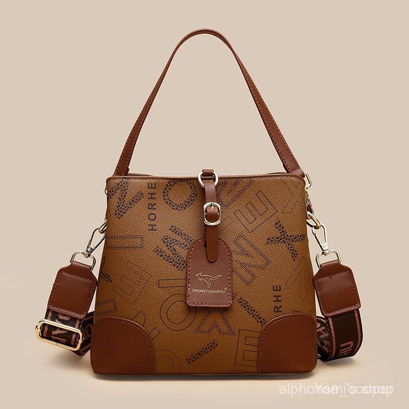 Fashion Women's Bag Classic Versatile Bucket Bag Niche Messenger Bag Retro Shoulder Women's Bag