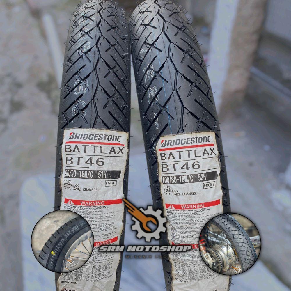 SET BAN BATTLAX RING 18 90/90-18 & 100/80-18 BAN RX KING SERIES / NINJA 2 TAK TIPE TUBELES IMPORT Ma