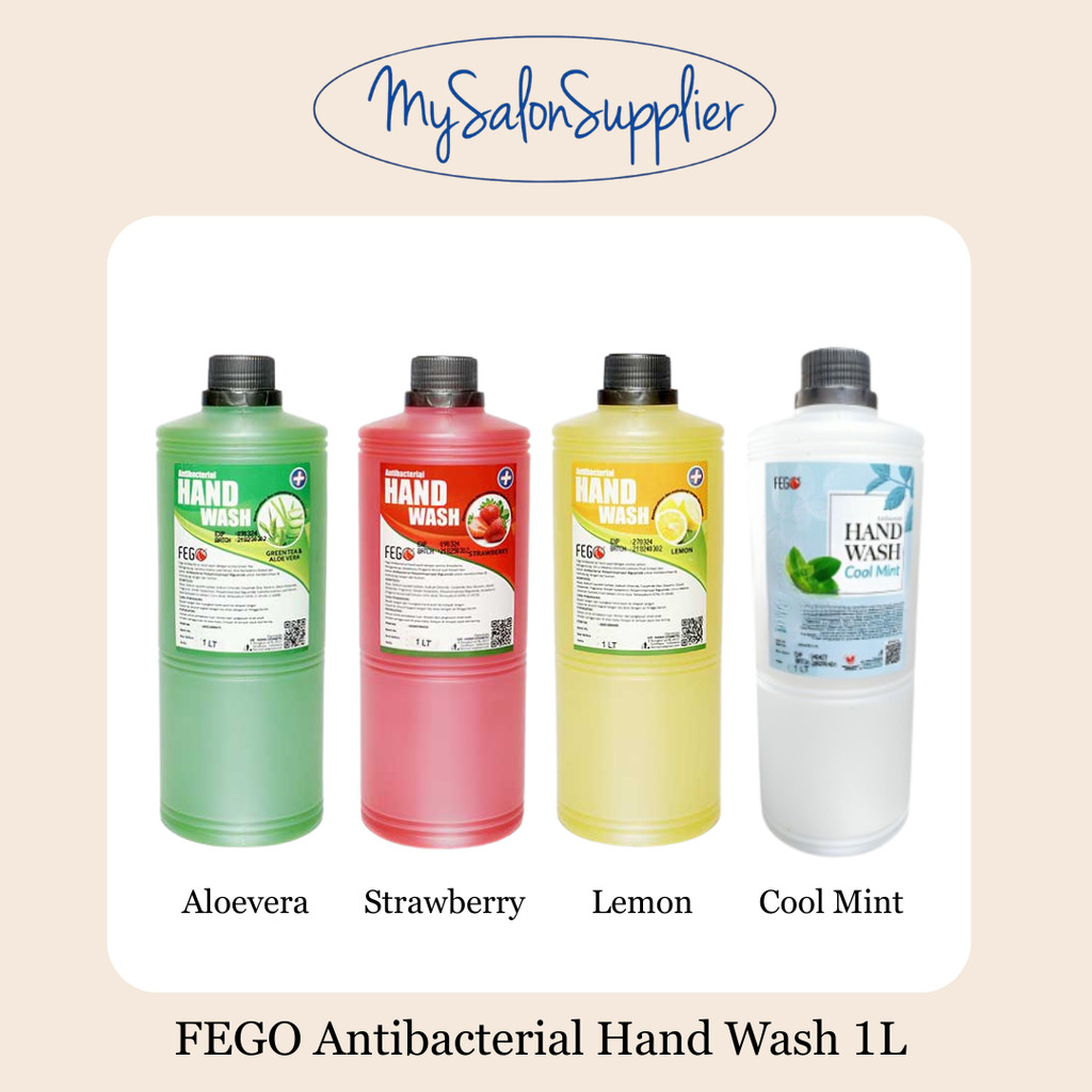 FEGO Antibacterial Hand Wash 1L / Hand Soap Sabun Cuci Tangan (diskon)