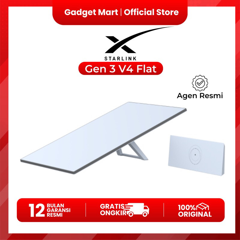 STARLINK INTERNET KIT SATELLITE ANTENNA & WIFI ROUTER KIT - PORT LAN RJ45 - GARANSI RESMI