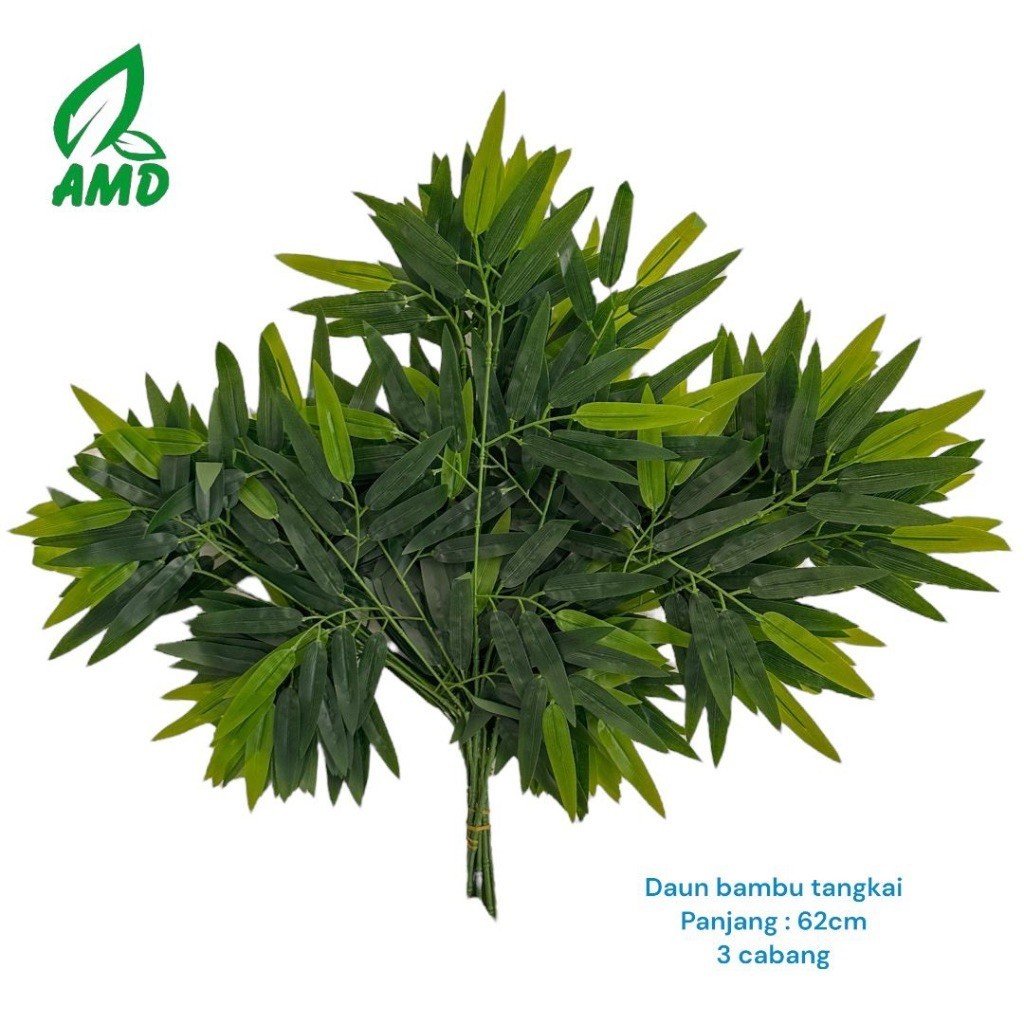 AMD GRASS Daun Bambu Tangkai Sintetis Artificial Premium Murah