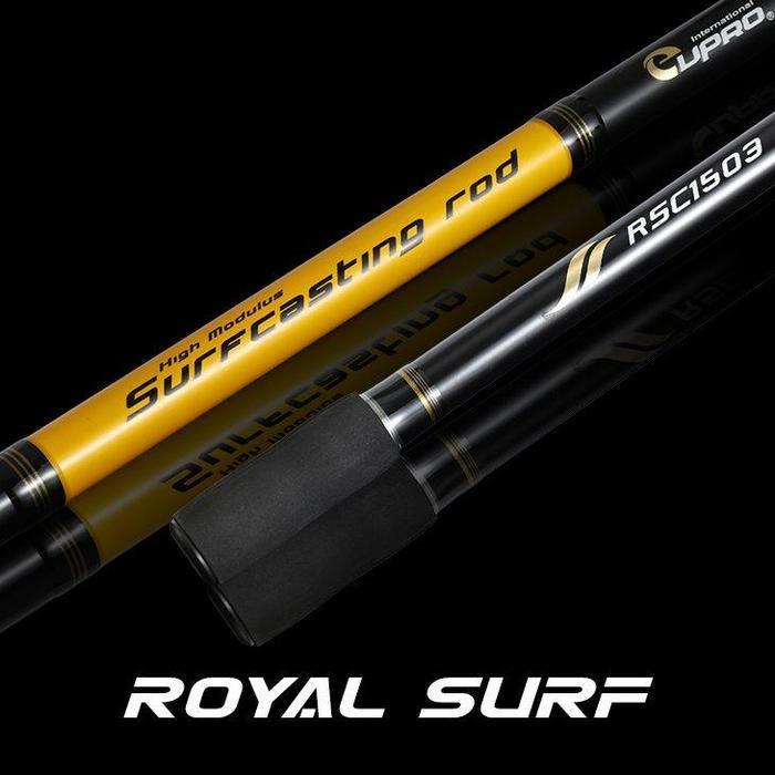 EUPRO Joran Pancing Spinning ROYAL SURF 450cm Black Blue & Black Yellow Sambung 3 High-Quality Guide