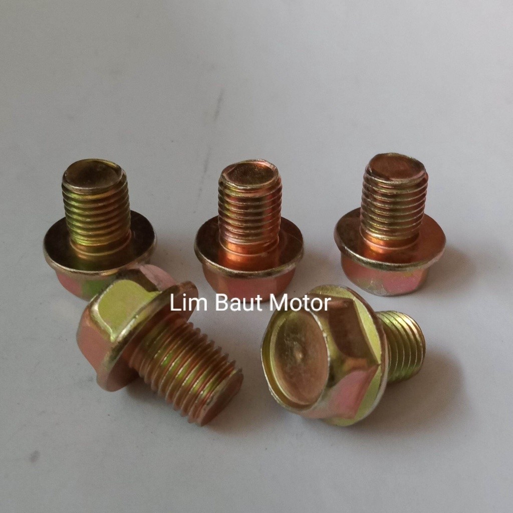 Lim Baut Motor baut tutup oli honda beat vario ( 5 biji tanpa ring )