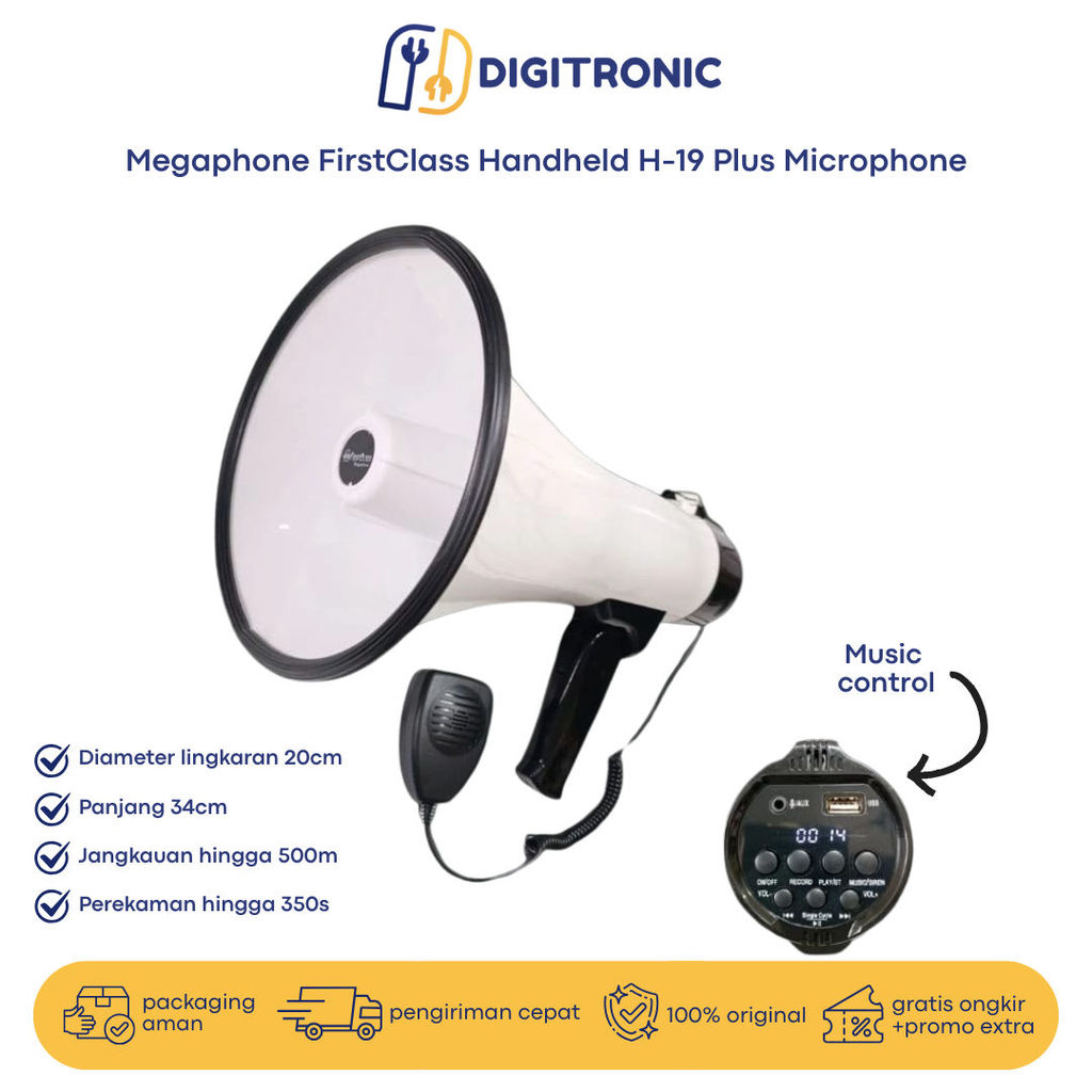 Megaphone FirstClass Handheld H-19 Plus Microphone