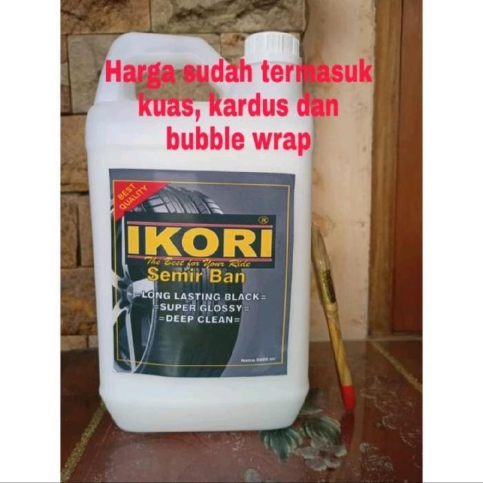 Ikori Semir Ban Mobil Motor 5 Liter Kental Wet Look Hitam dan Murah