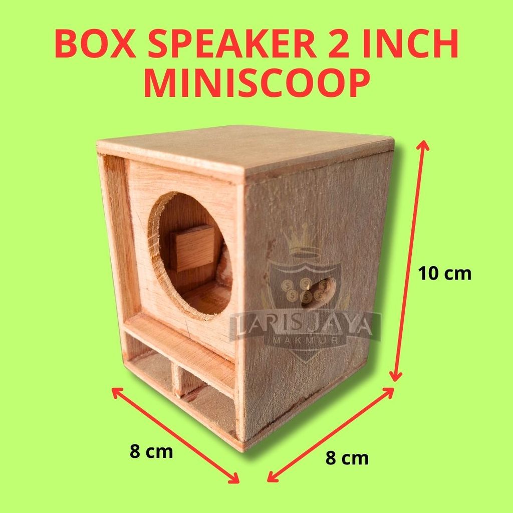 Box Speaker 2 Inch Miniscoop Single untuk DIY Audio dan Speaker Portable
