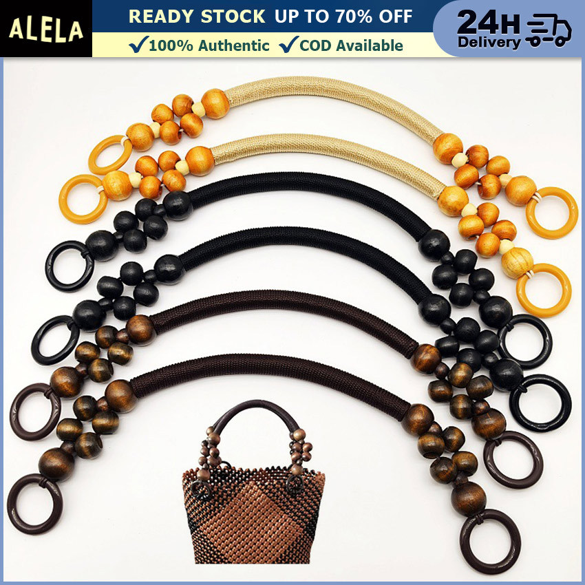 Handle Tas Anggur / Gagang Tas Manik Kayu / Handle Bag Wooden Beads Per Pcs