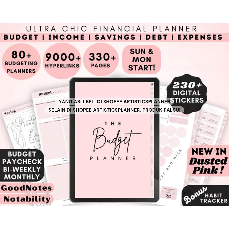 Digital Budget Planner Budget Tracker | Financial Planner | Finance Tracker | Paycheck Budget Templa
