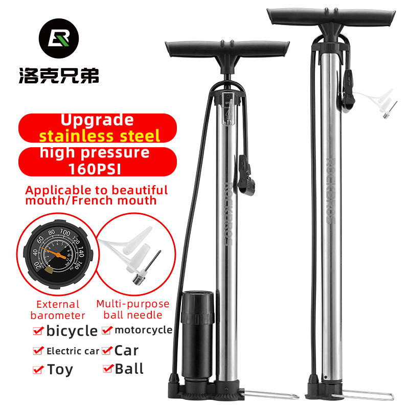 ROCKBROS Bike Floor Pump High Pressure Cycling Pump Road MTB Bicycle Tire Pump Standing Bike Pump St