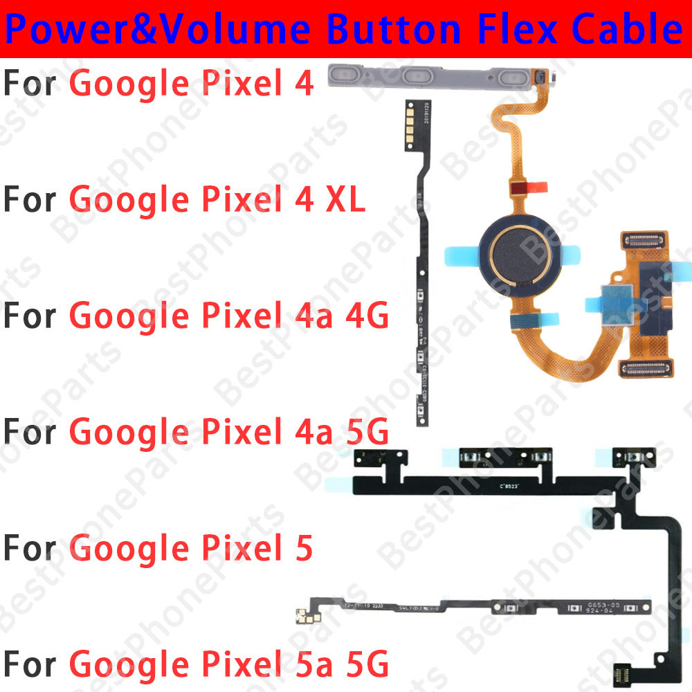For Google Pixel 4 4a 5 5a XL 4G 5G Pixel4 Pixel4a Pixel5 Pixel5a Side Button Swit Volume Key Power 