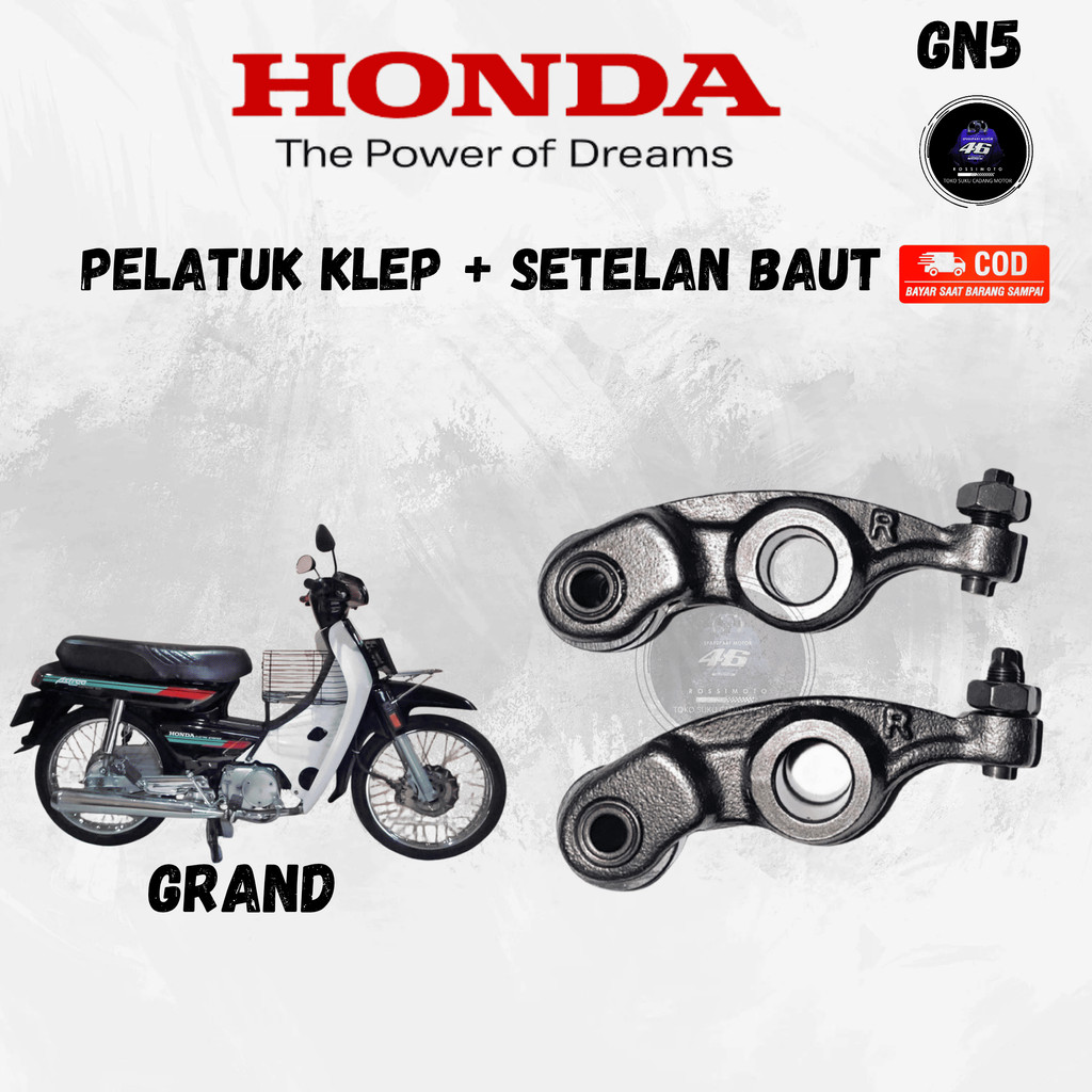 PELATUK + KLEP GRAND (GN5) | SPAREPART ORIGINAL SUKU CADANG SEPEDA MOTOR PELATUK PLATUK PIANO KLEP T