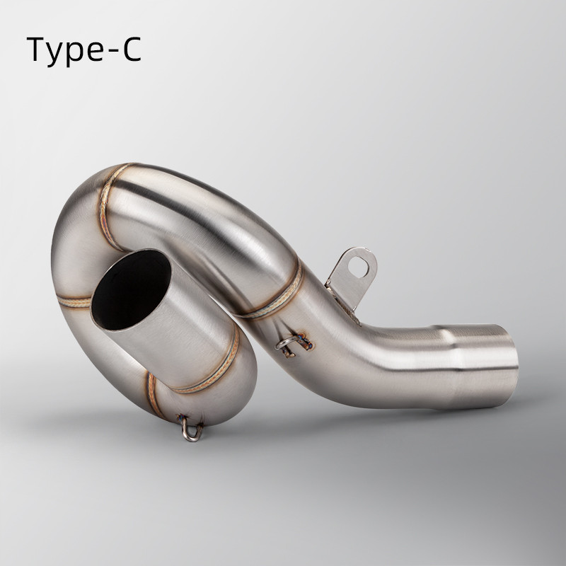 Motorcycle Exhaust Muffler Middle Link Pipe Slip-on Escape For ZX636 ZX 6R 636 2009 - 2021 2020 2018