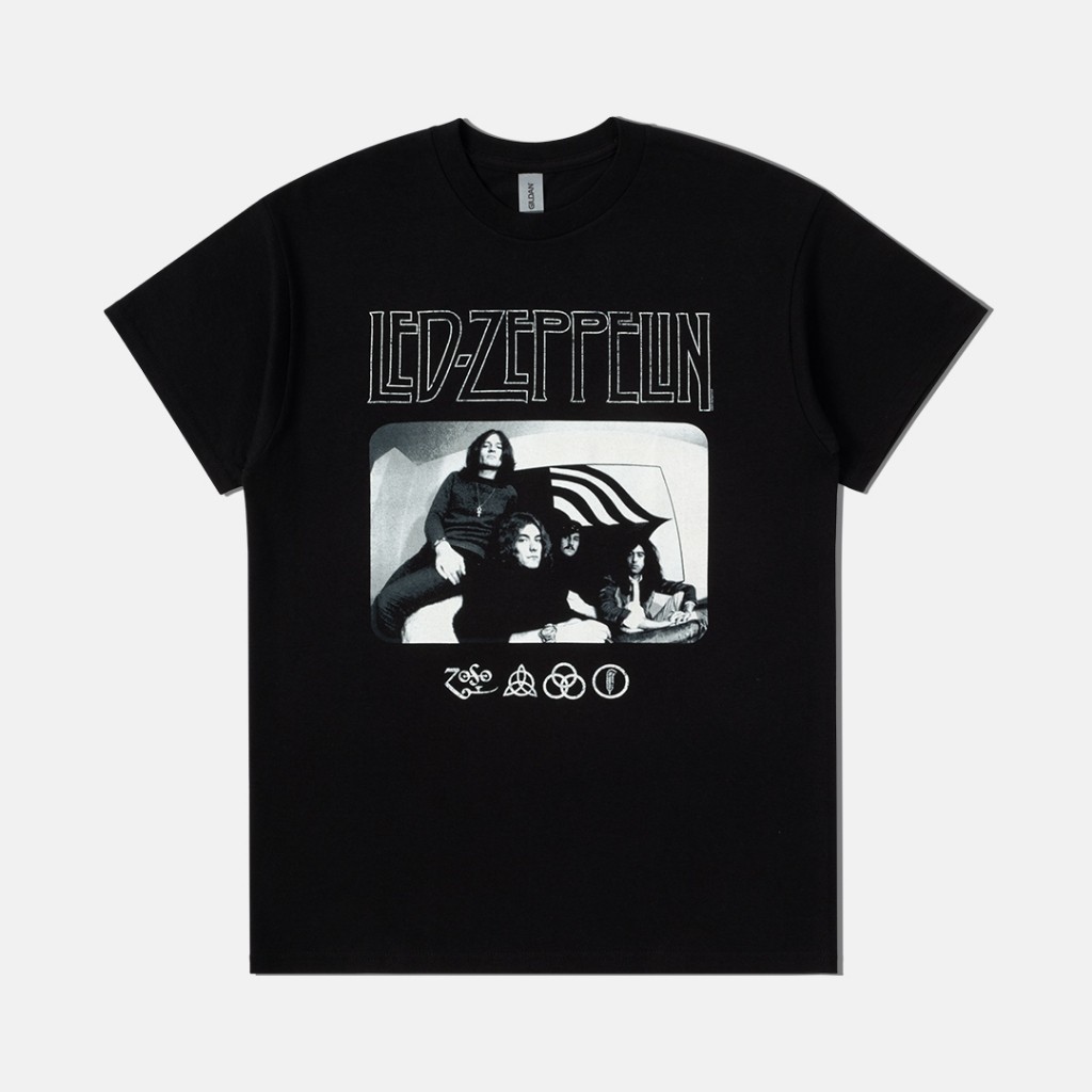 [HOT] Led Zeppelin - Icon Logo Photo Tshirt