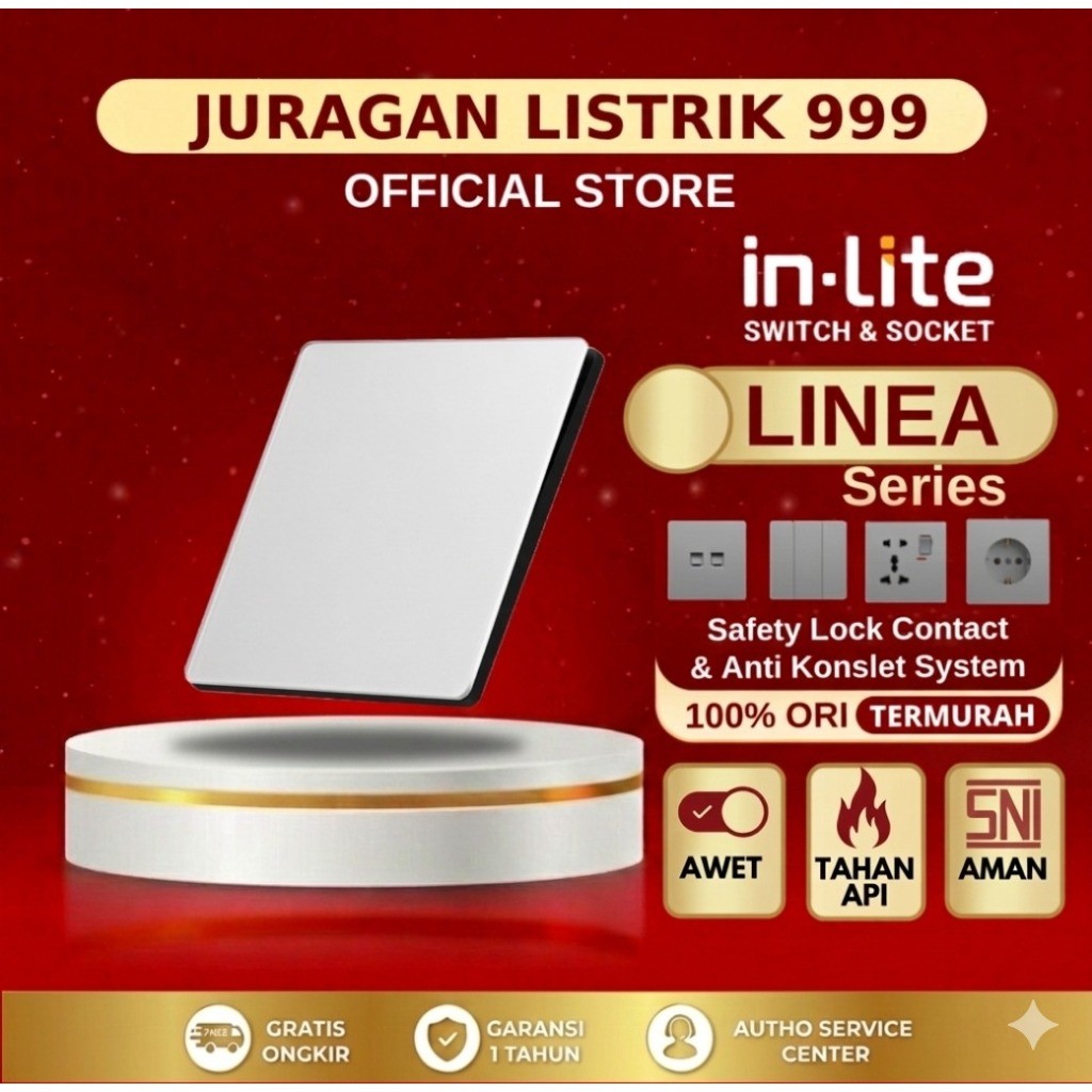 INLITE Saklar Linea Series - Saklar & Stop Kontak
