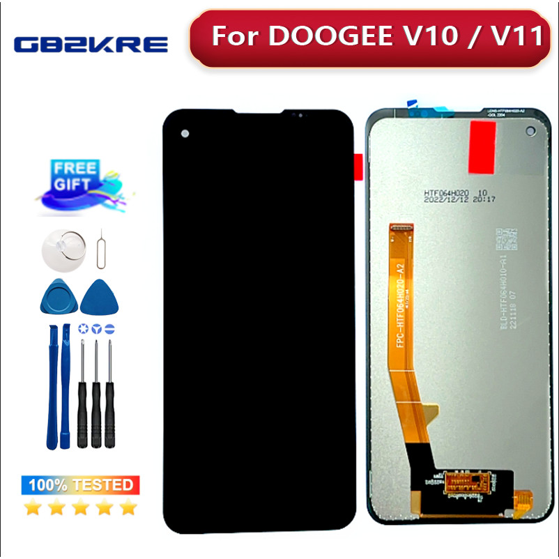 Original For Doogee V10 V11 LCD splay Tou Screen gitizer Assembly For Doogee V10 LCD Sensor Screen R