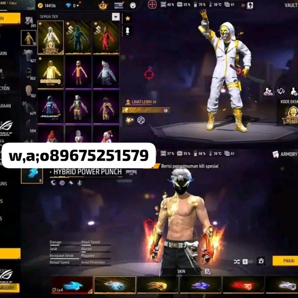 Cod Akun fire free sultan season 1 terbaru lengkap