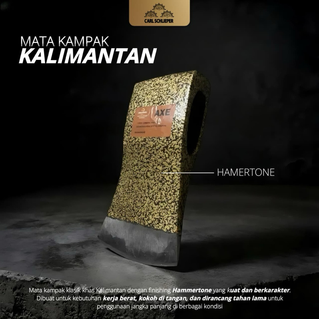 FAVORE CARL SCHLIEPER Mata Kampak/Kepala Kapak Kalimantan