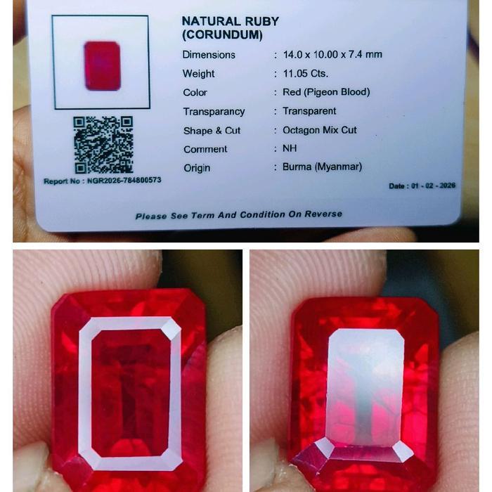 Natural Ruby Burma pigeon blood high quality
