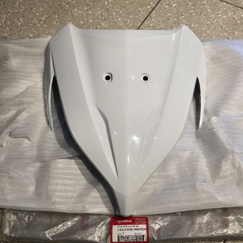 COVER BODY TAMENG PANEL TEBENG DASI LAMPU DEPAN VARIO 110 FI INJEKSI LED K46 ESP PUTIH SUSU BERSIH O