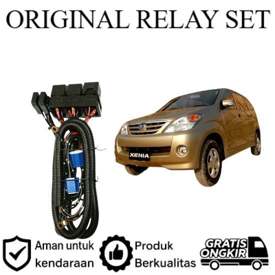ORIGINAL Relay Set Lampu Utama LED H4  Mobil Daihatsu Xenia Gen2 20011 2021 Lie Cheng
