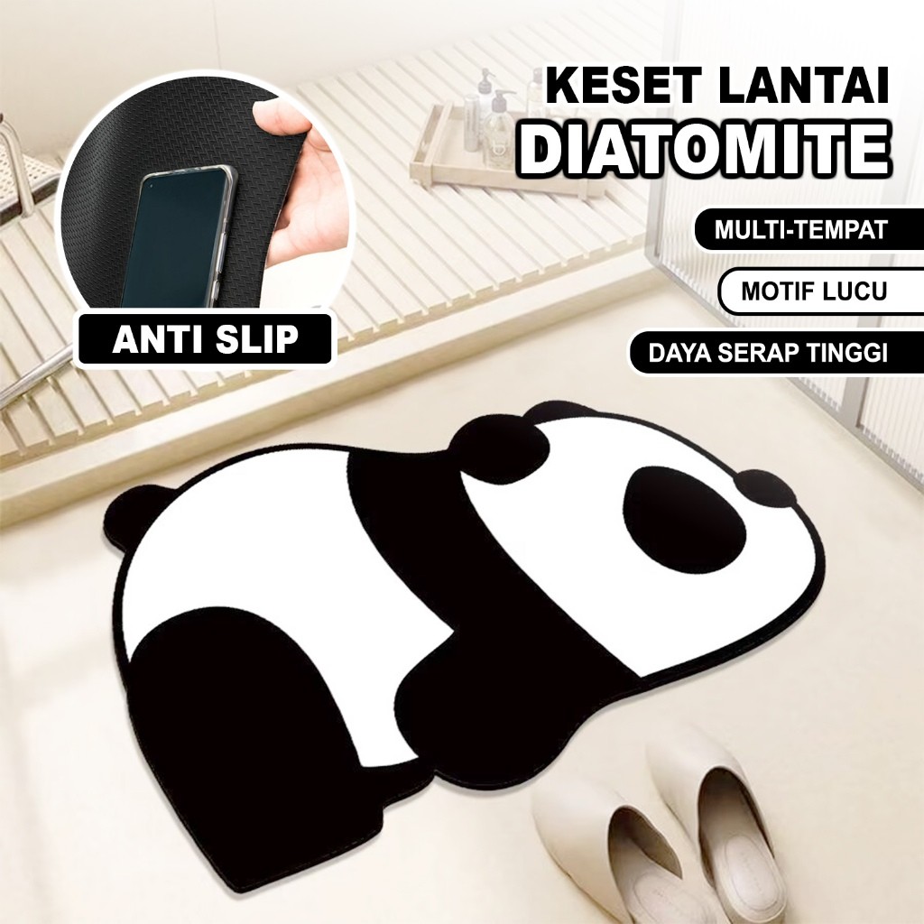 IkalStore - Keset Lantai Karakter Lucu Dapur Kamar Mandi Tidur Bahan Lembut Nyerap Air
