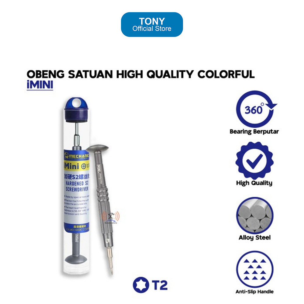 Obeng TNI-U TU-101 T2 - Torx 2 Precision Screwdriver For Electronics - TU-101 T2