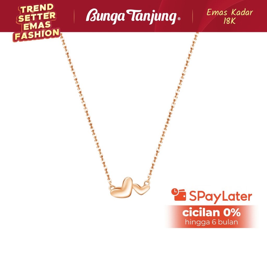 KALUNG GOLDEN LOVE MINI A - EMAS 18K - BUNGA TANJUNG GOLD