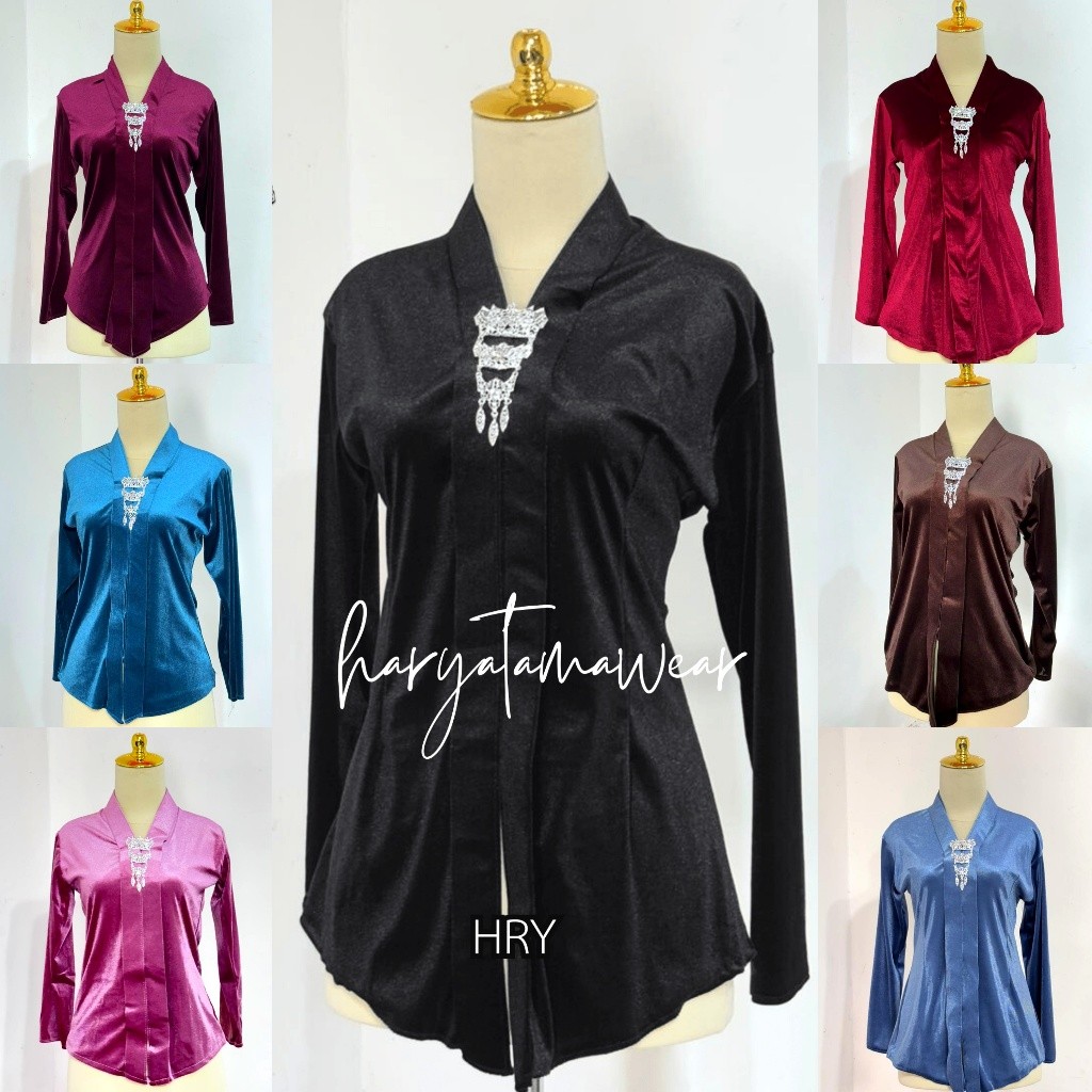 Kebaya Encim - Kebaya Bludru Kartini - Kebaya Hijab Leher V