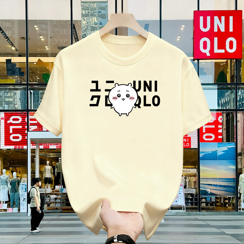 Kaos Uniqlo Oversize 100% Original - Kaos Polos Pria Wanita Cotton Combed Premium Simple & Clean Sty