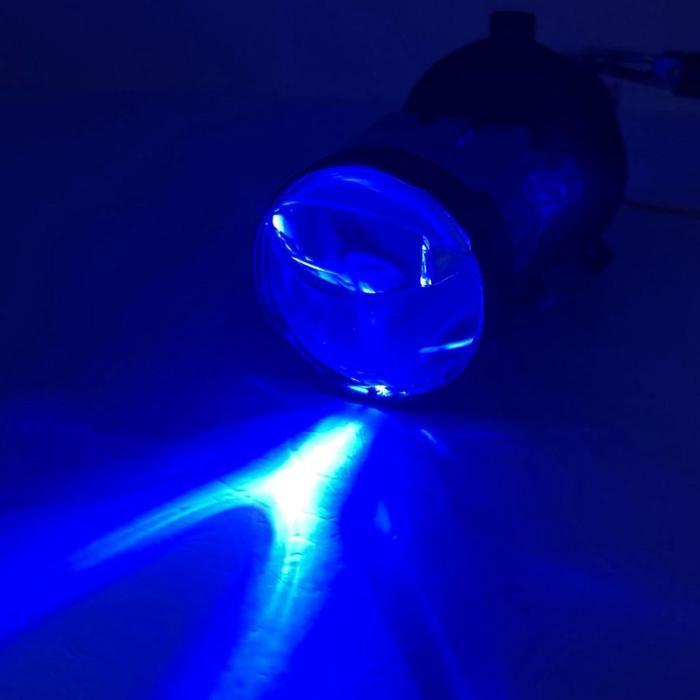 Epicracing E001 H4 Bluelens Lampu Utama Biled Cahaya RHD / FLAT Dengan Kipas Pendingin - Devil Biru,